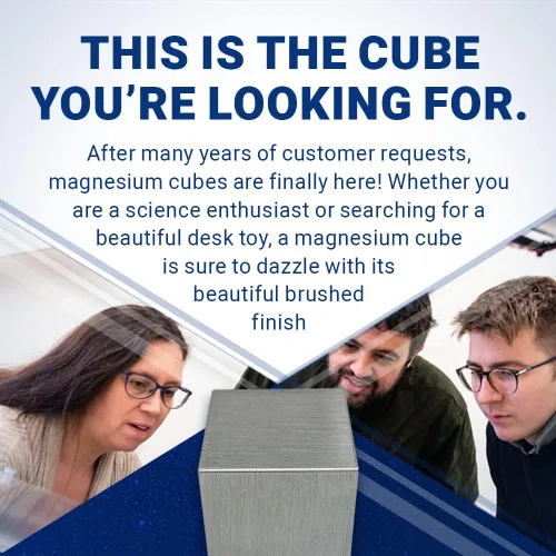 Vista 7 de Cubo de magnesio de 4 pulgadas, tamaño más grande