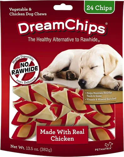 Vista 2 de DreamBone DreamChips - Masticables para perros sin cuero crudo (24 unidades) RattleBall Pequeños masticables (14 unidades), masticables sin cuero