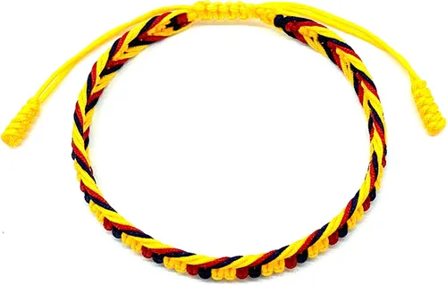 Vista 4 de LAMIBEE Pulsera tibetana de color con bandera de país, amuleto y estilo bohemio, pulsera de cuerda y brazaletes para mujeres, hombres, pulseras