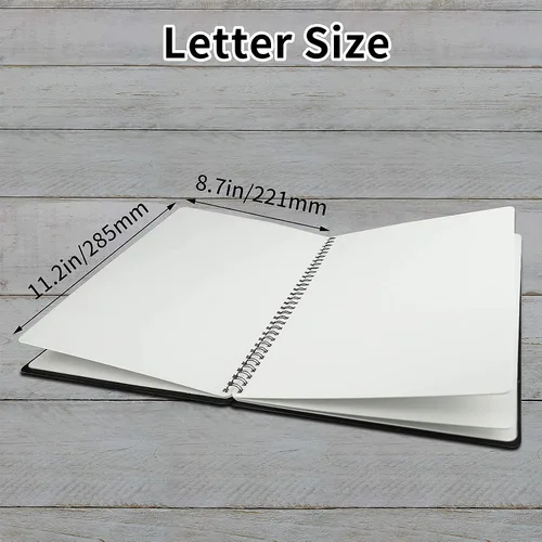 Vista 2 de NEWYES Cuaderno de Pizarra Blanca Borrable Cuaderno de Reuniones de Borrado en Seco Pizarra Blanca para Reuniones, Negocios, Oficina, Hogar (A4)
