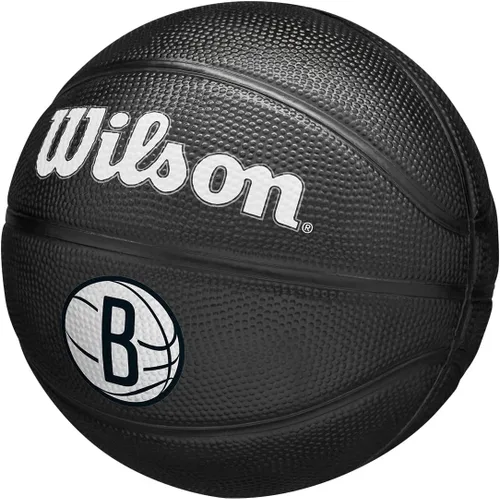 Vista 3 de Wilson Team Tribute Brooklyn Nets Mini Ball WZ4017604XB, Balones de baloncesto unisex, negro, 3 UE
