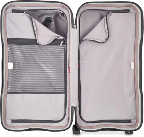 Vista 6 de DELSEY Paris Securitime - Maletero giratorio de 260in Antracita Checked-Medium 26 Inch Equipaje