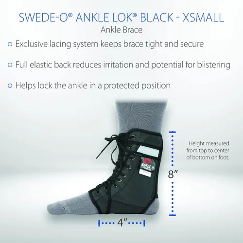 Vista 5 de Swede-O Ankle Lok tobillera, XS