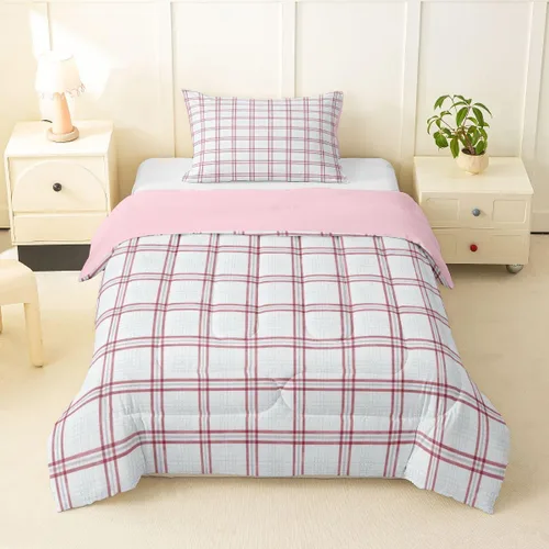 Vista 33 de Manfei Geometric Triangle Twin Size Bedding Set with 1 Pillowcase - Triangles Bedding Set for Kids Boys Girls Bedroom,Modern Simple 2 Pieces All