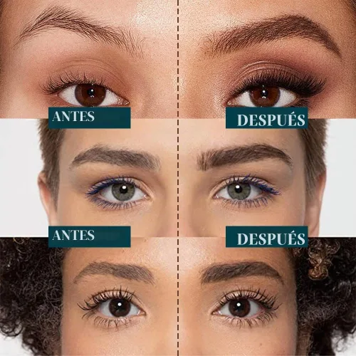 Vista 6 de Lápiz de microblading para cejas, 2024 NUEVO Lápiz de tatuaje mágico para cejas 4 puntas de horquilla, crea cejas naturales tipo cabello, lápiz