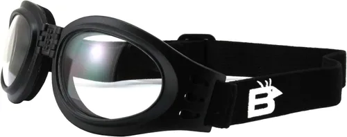Vista 8 de 2 pares de gafas Birdz Parrot negro plegables acolchadas para motocicleta, lentes transparentes y ahumadas para hombres y mujeres