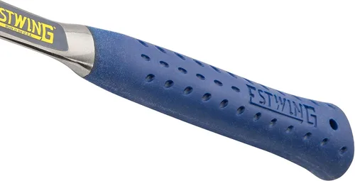 Vista 4 de ESTWING Shingler's Hammer - Herramienta para techadores de 28 onzas con cara fresada y agarre de reducción de golpes, E3-CA