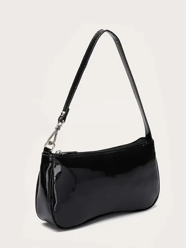 Vista 4 de Floerns Bolso de hombro clásico retro para mujer, bolso de mano pequeño