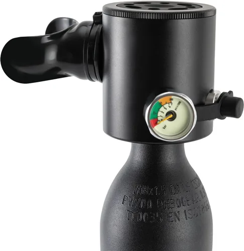 Vista 5 de Mini tanque de buceo conjunto de buceo, equipo de buceo inflable de 0.5L, tanque de oxígeno para respiración subacuática, constante con válvula