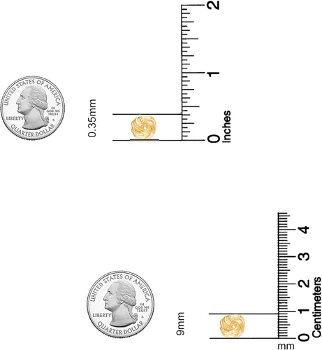 Vista 5 de LeCalla Aretes de plata de ley 925 con nudo de amor, diseño italiano, ligeros, retorcidos, con nudo de amor, para mujer