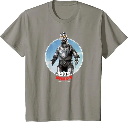 Vista 38 de Godzilla Mechagodzilla 1975 Icons of Toho T-Shirt Asphalt Grey