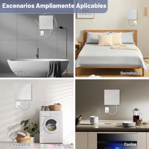 Vista 5 de Extractor de baño, ventilador de escape de ventana compacto pequeño de 4 pulgadas, montaje en pared, sin conductos, ventilador de ventilación sin