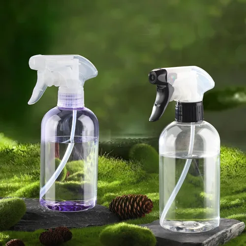 Vista 7 de Botellas pulverizadoras de plástico de 10 onzas, botella de spray de agua Mist Stream Empty Sprayer BPA-free Refillable Container Adjustable