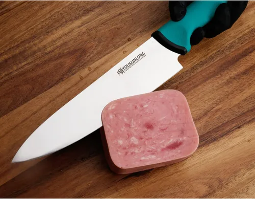 Vista 5 de YOUSUNLONG Cuchillo de chef - 7 pulgadas - Hoja de acero de molibdeno de alto carbono - Cuchillo de carnicero para procesamiento de carne - Mango