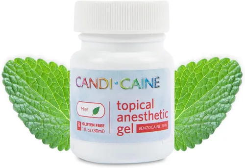 Vista 11 de Dynamic Dental Candi Caine, gel anestésico tópico, 1 oz, sabor a goma de mascar