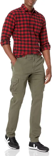 Vista 4 de Tienda Essentials pantalón cargo para hombre entallado elástico