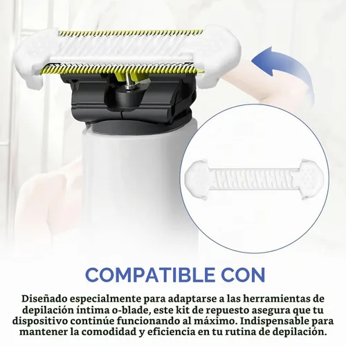 Vista 5 de Skin Protect Guards Replacement for Philips Norelco One Blade,4Pack