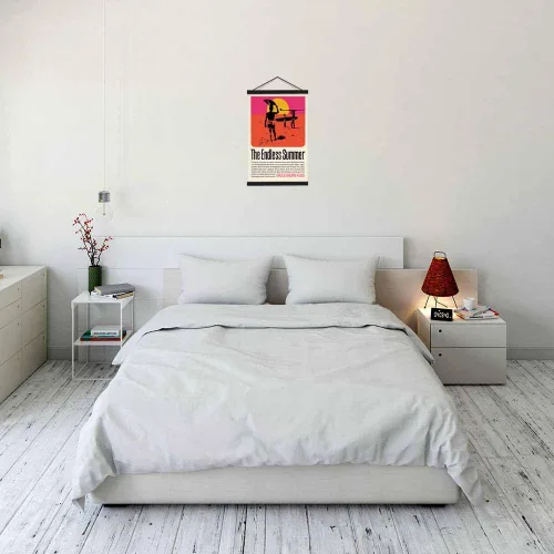 Vista 3 de Scorpio Posters The Endless Summer - Officially Licensed - Retro Movie Mini Poster - 11" x 17" - with Black Wood Poster Holder