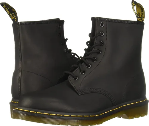 Vista 12 de Dr. Dr. Martens 1460 Original- Botas de cuero con 8 ojales, para hombre y mujer, negro, 6
