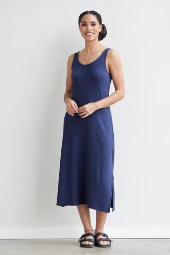 Vista 3 de Fair Indigo Vestido midi orgánico sin mangas para mujer
