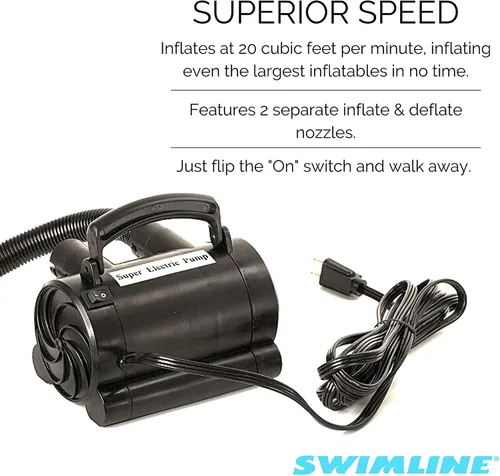 Vista 6 de Swimline Bomba eléctrica para inflables