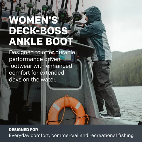Vista 2 de Grundens DECK-BOSS - Botas de tobillo para mujer Duradero, impermeable, azul agua profunda, W