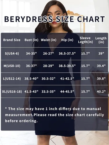 Vista 6 de Berydress - Vestido clásico con manga 34 y cuello en V, para mujer, tipo tubo de estilo cruzado simulado, informal, para fiestas y para ir al