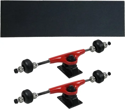 Vista 9 de Havok Skateboard Trucks, Wheels, Bearings, Grip, Hardware Truck Package plateado
