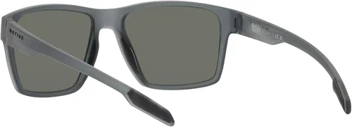 Vista 6 de Native XD9041 Breck Square - Gafas de sol para hombre, cristal ahumado mateazul polarizado, 2.205 in, Cristal ahumado matepolarizado espejo azul