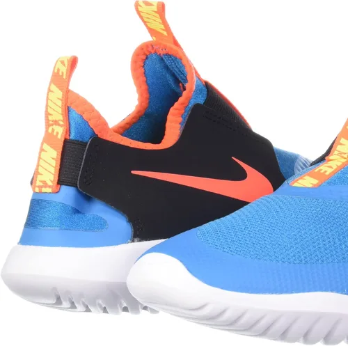 Vista 3 de Nike Flex Runner - Tenis de correr para niños en edad preescolar, Láser AzulHyper CarmesíNegro