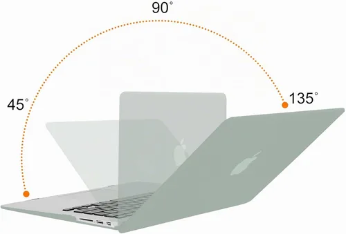 Vista 4 de MOSISO Funda compatible con MacBook Air de 13 pulgadas (modelos: A1466 y A1369, versión anterior 2010-2017), funda protectora de plástico rígido