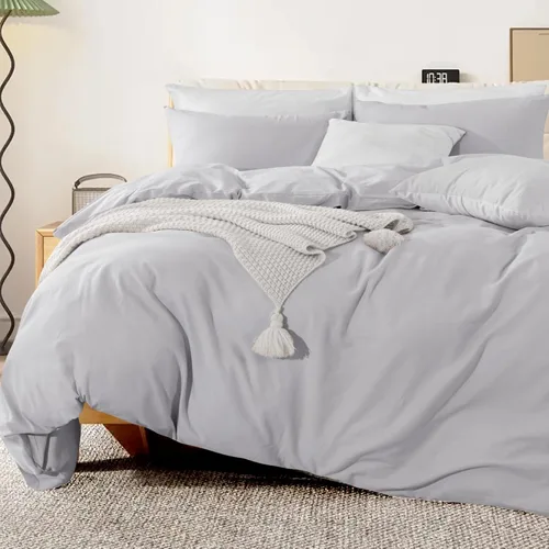 Vista 457 de NEXHOME PRO Funda de edredón Twin XL 100% algodón lavado, transpirable, duradera, texturizada, similar al lino, juego de ropa de cama para el hogar