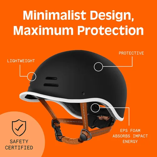 Vista 4 de Retrospec Remi - Casco de bicicleta para adultos para hombres y mujeres, casco de bicicleta para desplazamientos, ciclismo de carretera, patinaje