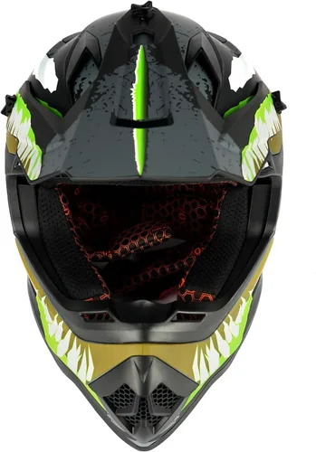 Vista 6 de Orthrus Off-Road Motorcycle Helmet for Adult ATV, Motorcross, Dirt Bike, and Snowmobile Enthusiasts