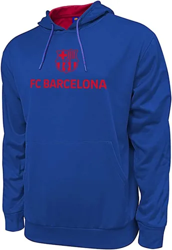 Vista 6 de Icon Sports Men’s Pullover Hoodie – Officially Licensed Soccer Athletic Casual Sweatshirt Football Fcb45ph_azul marino