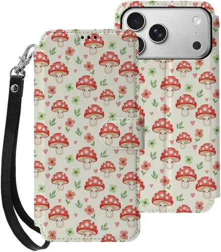 Vista 28 de SWEET TANG Funda protectora para iPhone 17, con tarjetero y tarjetero Patrón 828