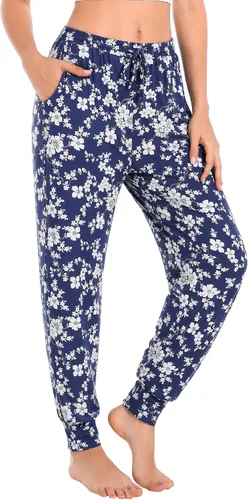 Vista 8 de Envlon - Pantalones de yoga para mujer, sueltos, ligeros, pantalones de entrenamiento, con cordón, cómodos, joggers casuales, con bolsillos Negro