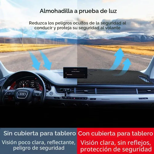 Vista 4 de Alfombrilla para cubierta de salpicadero para Toyota Camry 2002, 2003, 2004, 2005, 2006 Cubierta del salpicadero Alfombra (02-06 Negro)