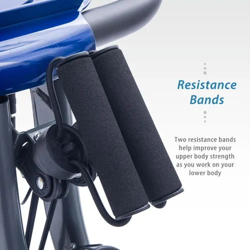 Vista 4 de Merax Bicicleta de entrenamiento para el hogar: bicicleta estática reclinada 2 en 1 y posiciones verticales de bicicleta de ciclismo
