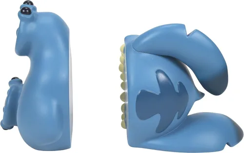Vista 3 de Enesco Disney Showcase Lilo and Stitch - Sujetalibros para libros, 9.25 pulgadas, color azul