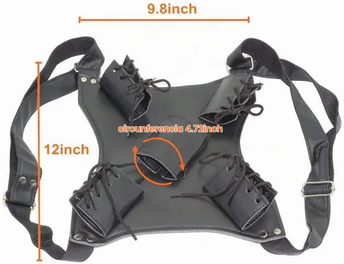 Vista 3 de Bolsa de espada con correa trasera para disfraz de anime Ninja Hero Cosplay