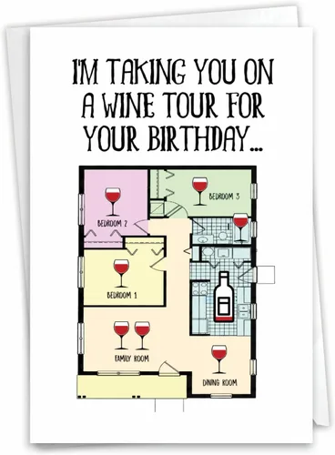 Vista 10 de NobleWorks Divertida tarjeta de papel de cumpleaños con sobre de 5 x 7 pulgadas (1 tarjeta) Bday Never Too Late Lady C8478BDG