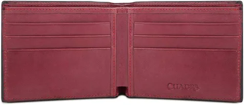 Vista 2 de CUADRA - Cartera para hombre piel de ciervo talla única color negro