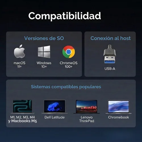 Vista 4 de Plugable Adaptador de gráficos de video USB 3.0 a DisplayPort 4K UHD para múltiples monitores de hasta 3840x2160 compatible con Windows 11,10, 8.1