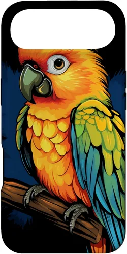 Vista 27 de Sun Conure - Funda para iPhone 17, diseño de pájaro tropical