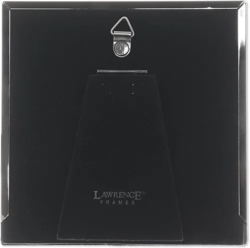 Vista 4 de Lawrence Frames Marco de metal, patrón de diamante, humo negro, 4x4