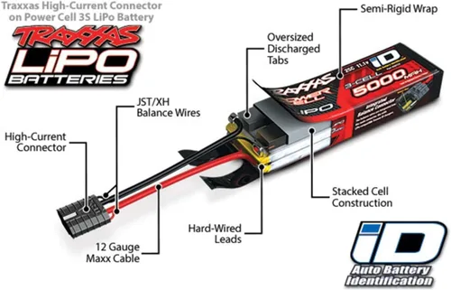 Vista 5 de Traxxas 2996X - Power Cell 4S 14.8V Lipo Battery / iD Charger Completer Pack