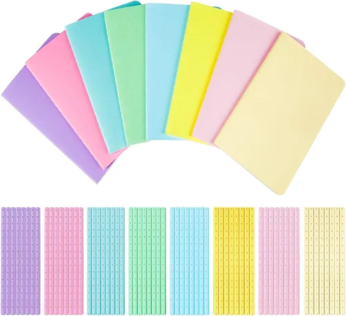 Vista 11 de Oucaru Cuaderno de Bolsillo de 24 Piezas, 3.5" x 5.5", 2 Colores, Cuaderno Rayado de 52 Páginas Mini Cuaderno Diario, Pequeño Cuaderno Memo Bloc