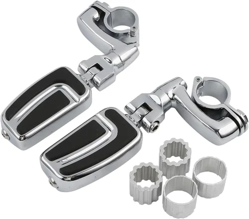 Vista 16 de TCT-MOTORPARTS Soportes de clavijas de pie de barra de carretera negro para Harley Touring 22/25/32/1.378 in