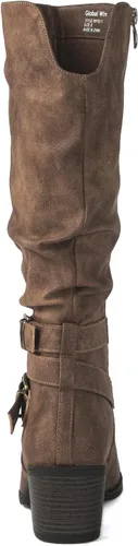 Vista 5 de GLOBALWIN Botas vaqueras hasta la rodilla para mujer